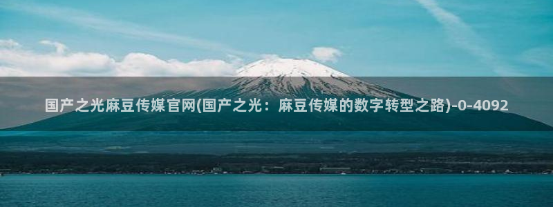 麻豆视频分类目录