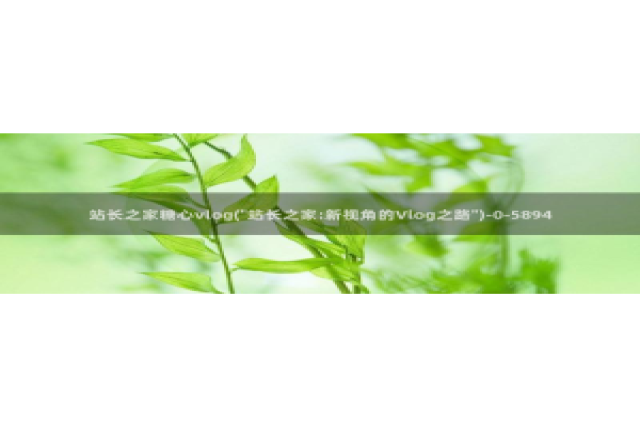 小桃酱糖心vlog：站长之家糖心vlog(\